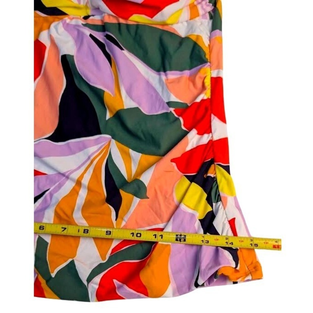 Anne Cole Tankini Top Womens Large Multicolor Tropical Twist Front 23MT25010 - Picture 4 of 15